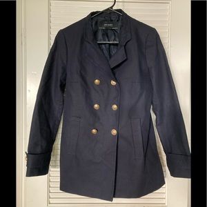 Zara Basic Navy Blue Blazer Women Size Small